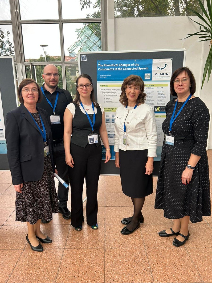 Clarin Latvija pārstāvji šonedēļ piedalās ikgadējā Clarin konferencē (sk. clarin.eu/event/2025/cla…)