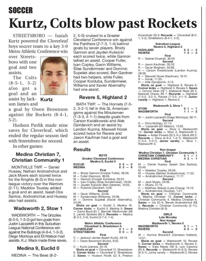 A big conference victory for our boys!