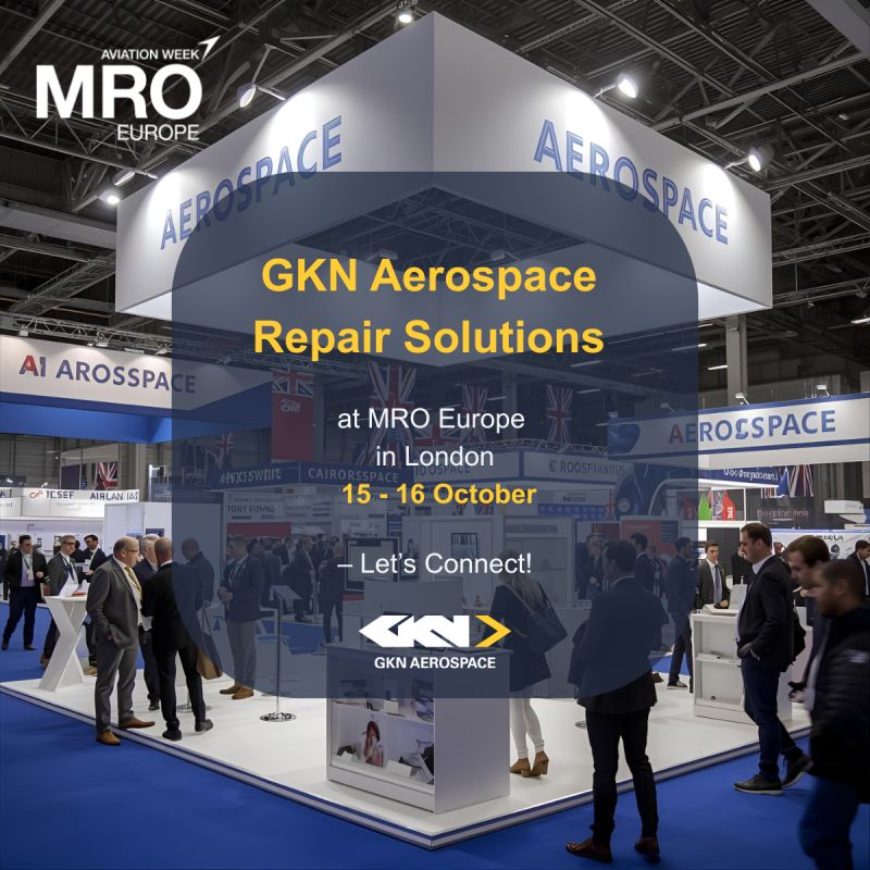 Fokker's tweet image. Ready to talk repair solutions at  @AvWeekEvents  #MROEurope? 
Join us at Booth #3113 on 15-16 Oct to explore how @GKNAero Repair Solutions supports your MRO needs with reliability, quality &amp;amp; efficiency.
Let’s connect! 👋
#GKNAerospace #RepairSolutions #Booth3113