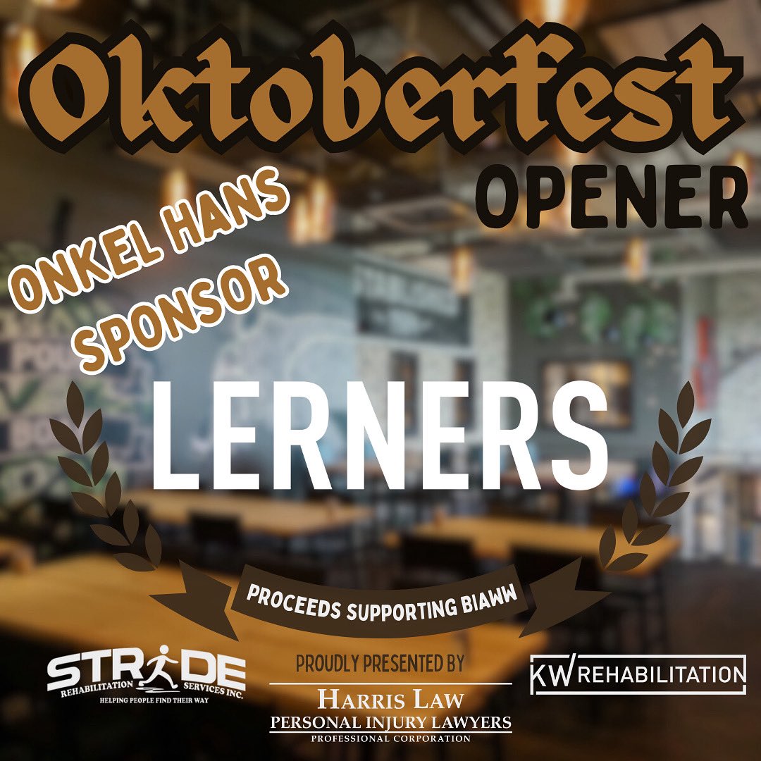 We’re excited to welcome back Lerners as an Onkel Hans Sponsor at Oktoberfest! 🎉

With 140+ lawyers &amp; 300+ support staff across 4 offices, Lerners brings expertise &amp; commitment to the community.

Thank you for your continued support! 🙏

#thankyousponsor #lerners #personalinjury