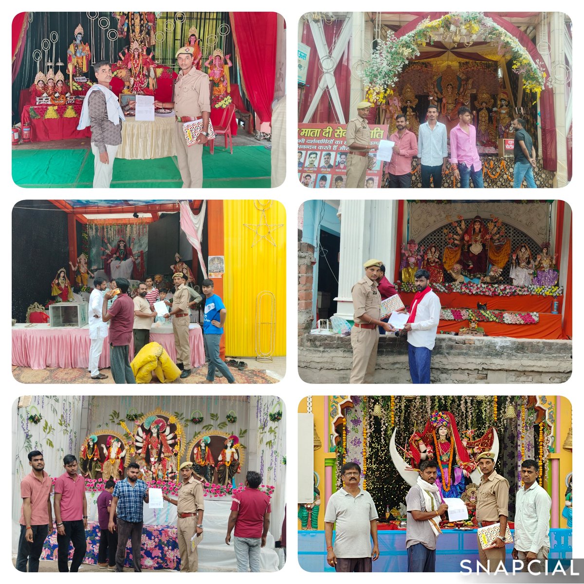 CfofsAz's tweet image. सीएफ़ओ महोदय आज़मगढ़ के निर्देशन में दिनांक 01/10/2025 को @CfofsAz  टीम द्वारा दुर्गा पूजा पंडालों का स्थलीय निरीक्षण कर आयोजकों को अग्नि-सुरक्षा हेतु आवश्यक दिशा-निर्देश दिए गए व पंपलेट वितरित किए गए। #FireSafety #DurgaPuja 
@fireserviceup
 @azamgarhpolice