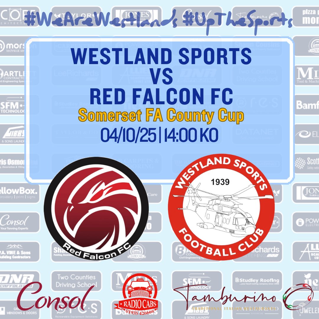 Westland Sports FC (@westland_sports) on Twitter photo We’re on the road this Saturday as we face Keynsham-based <a href="/RedFalconMenFC/">Red Falcon FC</a> in the first round of the <a href="/SomersetFA/">Somerset FA</a> County Cup!
The lads will be looking to carry their strong league form into the cup and kick off a solid run 💪⚽
#WeAreWestland #UpTheSports We’re on the road this Saturday as we face Keynsham-based <a href="/RedFalconMenFC/">Red Falcon FC</a> in the first round of the <a href="/SomersetFA/">Somerset FA</a> County Cup!
The lads will be looking to carry their strong league form into the cup and kick off a solid run 💪⚽
#WeAreWestland #UpTheSports