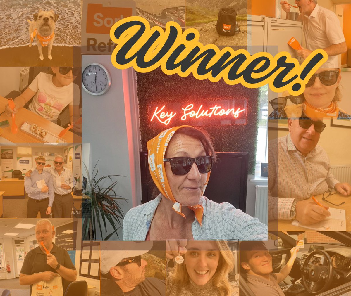 And the winner of our summer giveaway is... Rhea Isom from Key Solutions 🎉

A huge congratulations to our winner &amp; a big thank you to everyone who entered 🧡 

#ShowUsYourMerch2025 #SortReferMerch #SummerGiveaway #PrizeWinner