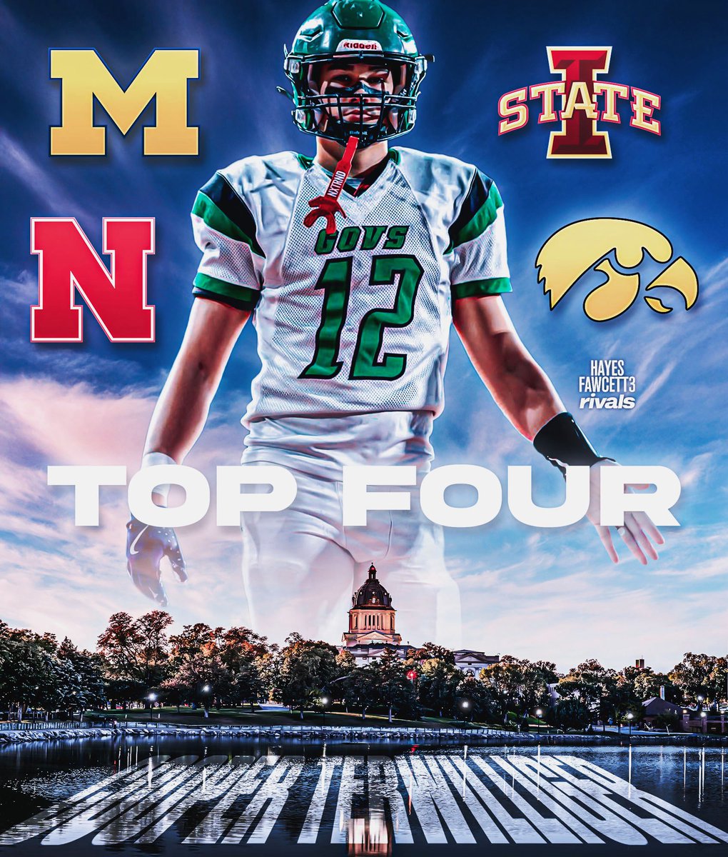 NEWS: Four-Star TE Cooper Terwilliger is down to 4 Schools, he tells me for @rivals

The 6’6 230 TE from Pierre, SD is ranked as a Top 10 TE in the ‘27 Class (per Rivals)

Where Should He Go? ⬇️

on3.com/rivals/cooper-…