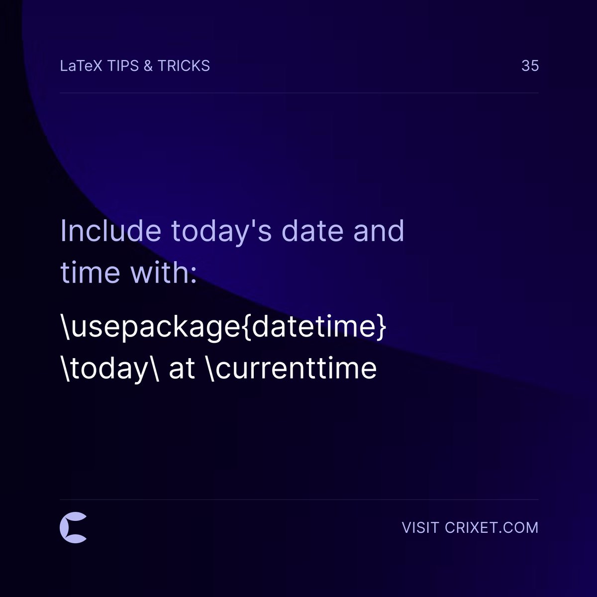 Crixet - Free, modern LaTeX editor tweet media
