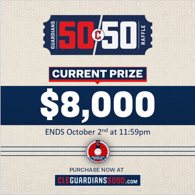 Get in our Wild Card 5050! Let’s go Guards!!
cleguardians5050.com