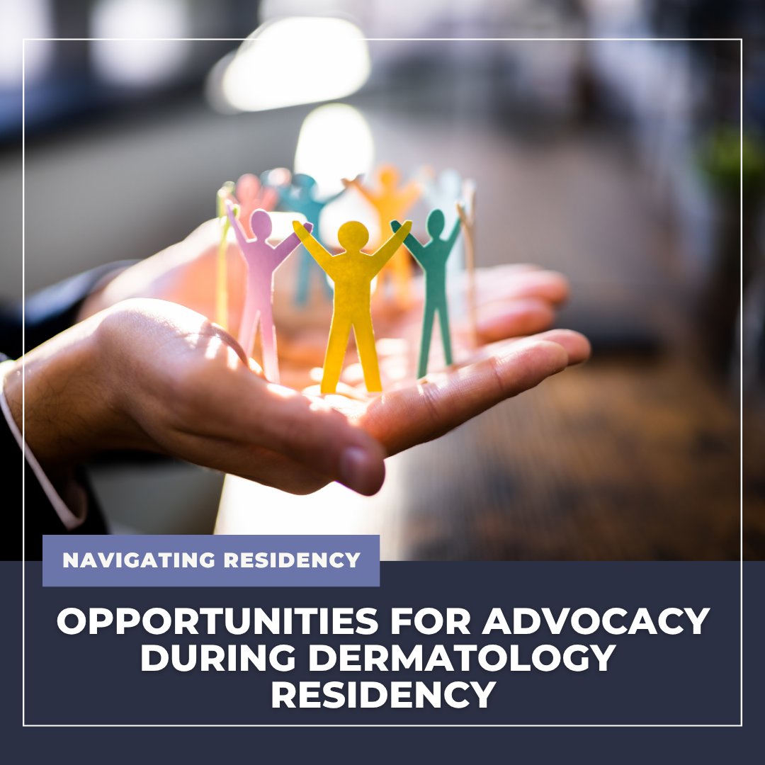 New on Next Steps in Derm: "Opportunities for Advocacy During Dermatology Residency" by Derm In‑Review Advisory Council Member Dr. Courtney Hanna — practical ways residents can advocate now. Read more here ow.ly/i9E150X50Be

#DermTwitter #MedEd