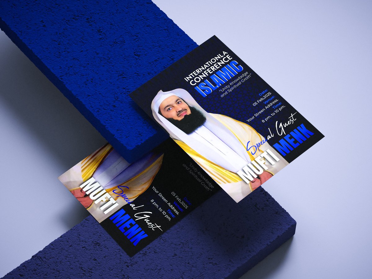 graphiqomas's tweet image. ✨ Just finished designing this Islamic Conference Poster 
-featuring Mufti Menk.

What do you think about this design? 💬
Feedback is always welcome!

#IslamicDesign #PosterDesign #MuftiMenk #GraphicDesign #graphiqomas #mehdihasanmasuf #muftimenk #islamicposte