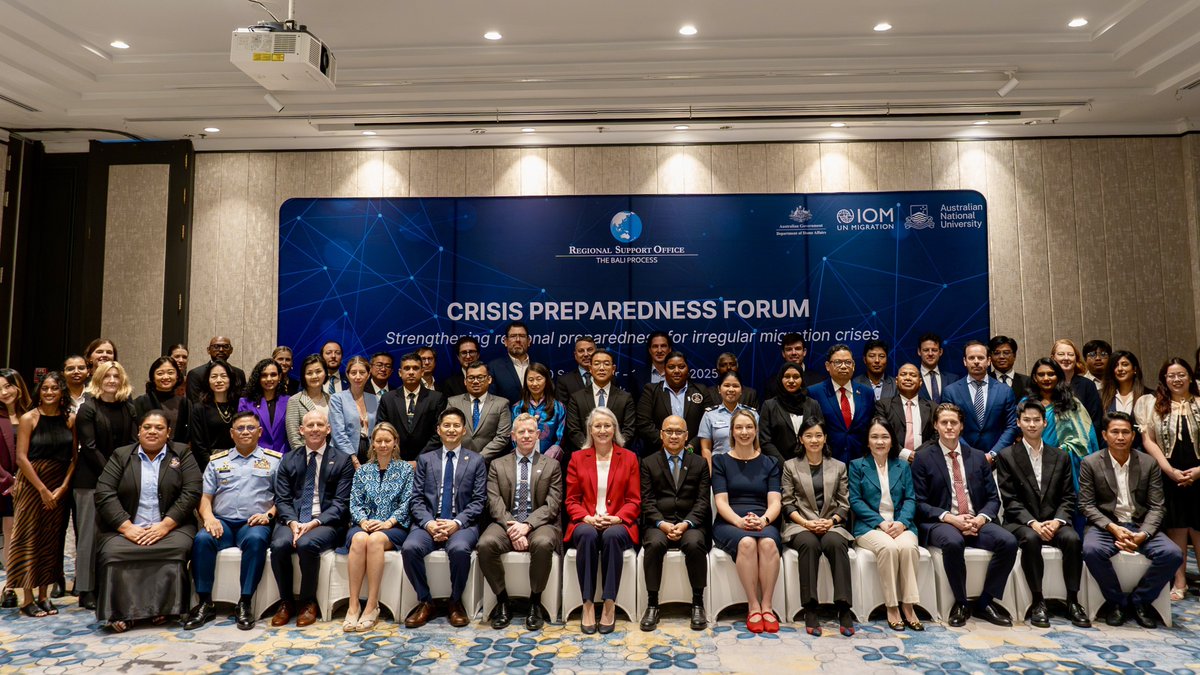 iori_IOM's tweet image. Honored to deliver opening remarks at #BaliProcess RSO’s Crisis Preparedness Forum, calling for a shift from reactive response to also foresight &amp;amp; Route-Based Approach, given Asia-Pacific proneness to disasters. Grateful to 🇦🇺#Australia &amp;amp; 🇮🇩#Indonesia, the Co-Managers of BP RSO🙏🏻