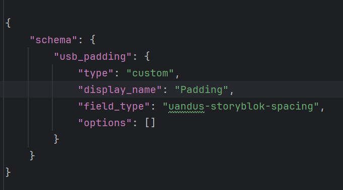 RicLeP's tweet photo. This is great if you want to introduce a field to lots of blocks. For example, I have a custom plugin to manage responsive padding, I can make a JSON file (or export a Block already using it), then merge that field into all the Blocks that need it. https://t.co/T77Ww8KFVo