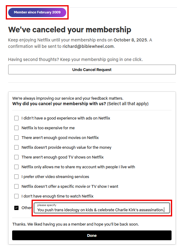 RichardAMcGough's tweet image. Netflix is racist trash. I should have cancelled them years ago.