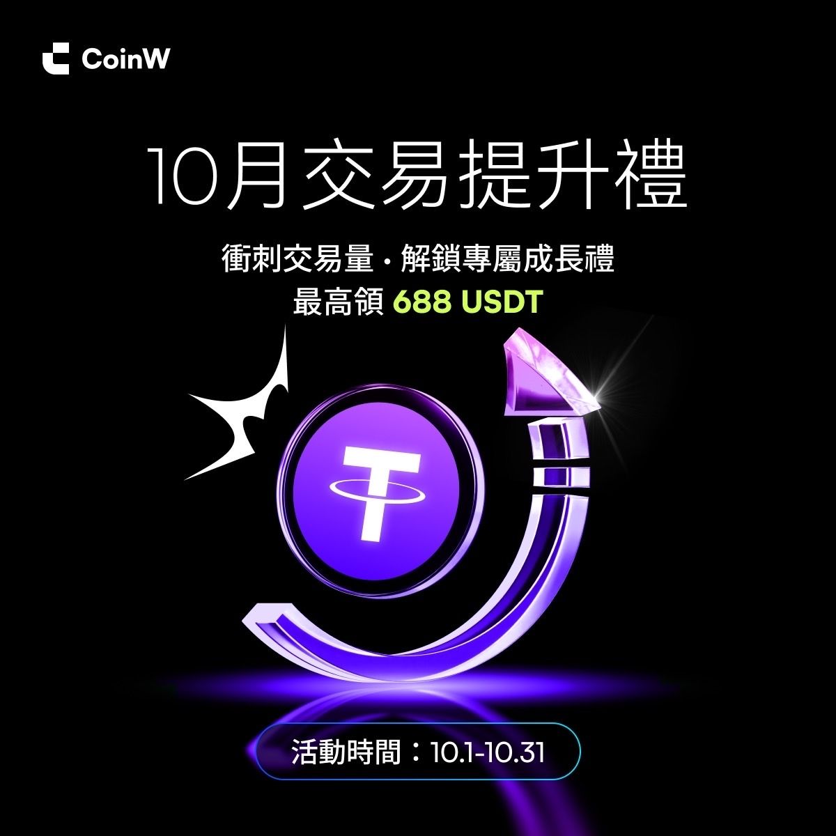 🌟【10月交易提升禮】 📅活動時間：2025年10月1日00:00-10月31 24:00（UTC+8） ✓合約交易提升禮✓現貨交易提升禮👉活動詳情：  https://t.co/CGSYkELpCL