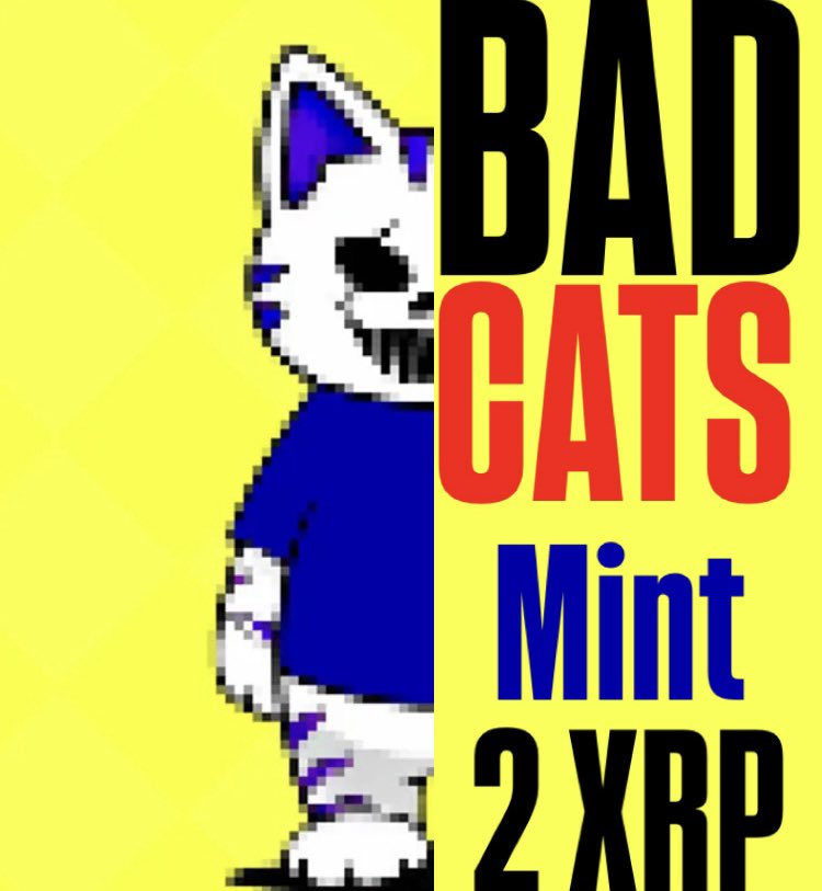 DRAGON_DYNASTY's tweet photo. 🚨 Mint Alert! 🚨
Bad Cats are live on #XRPL 🐱🔥

⏳ Current price: 2 XRP
⚡ In 48h → 4 XRP

Don’t miss the early mint advantage — grab your spot now!
👉 https://t.co/zYi764udRZ

#BadCats #XRPcommunity #XRPLNFT #NFTs https://t.co/RVuhfepX0G