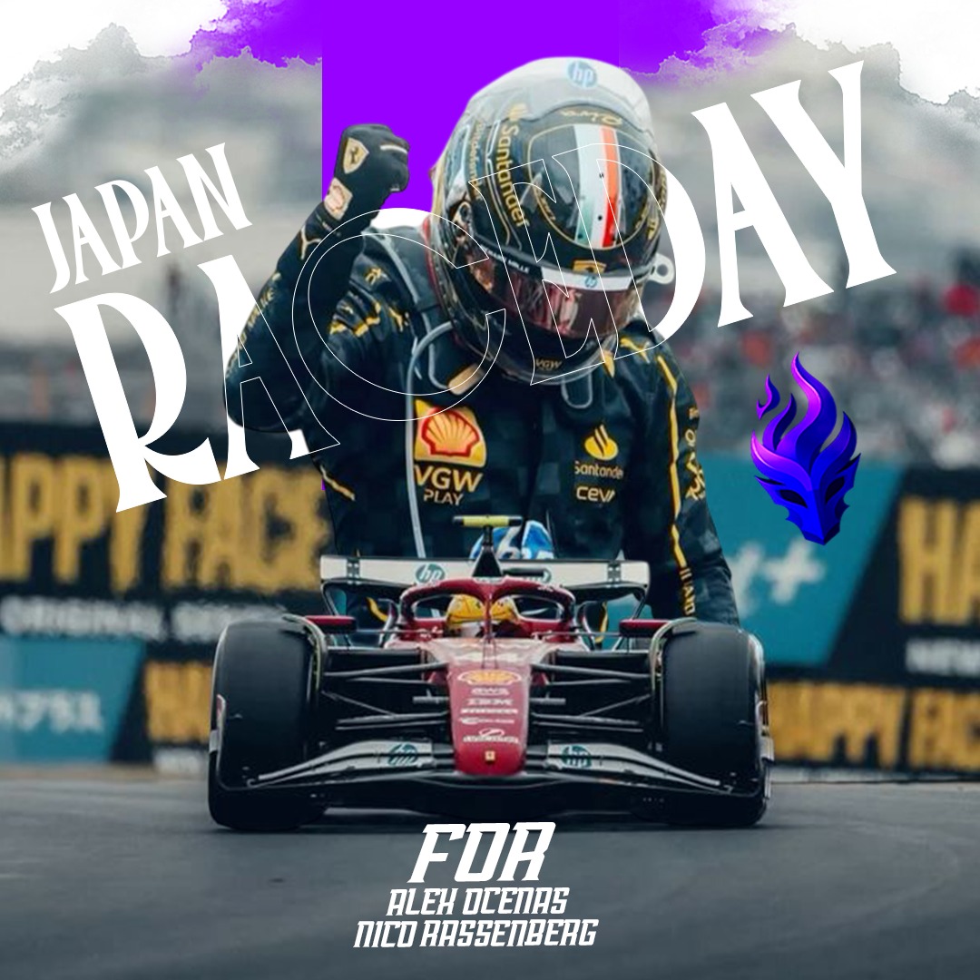 Round 5 in Japan, where Nico Rassenberg will be making his debut with us

These are our guys today

Alex Ocenas 
<a href="/N1coRassenberg/">Nico Rassenberg</a> 
<a href="/F0R_RACING/">Formula Online Racing</a>