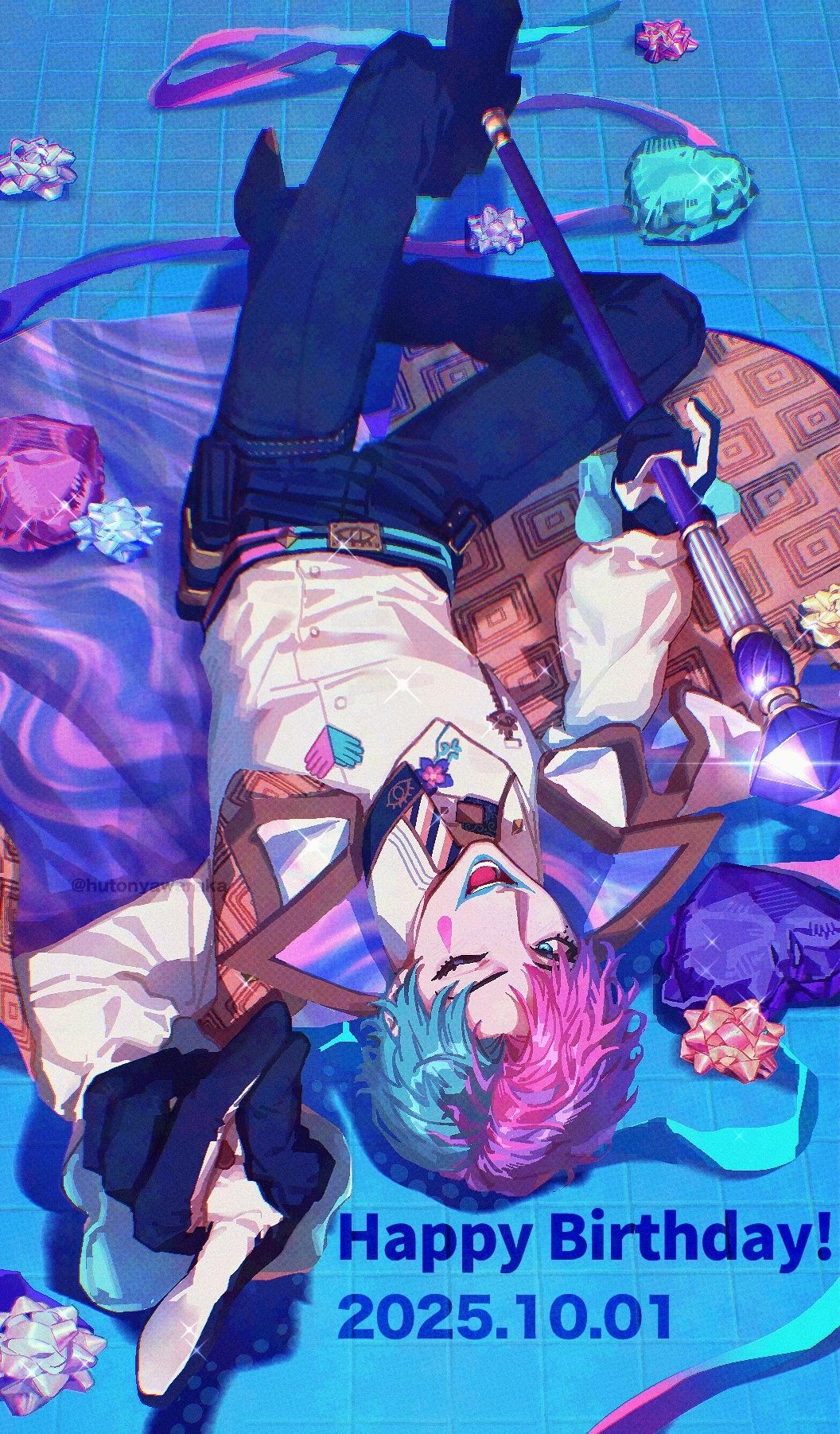 みやもん 誕生祭 絵画 二枚セット ̗̀ 𝙃‌𝘼‌𝙋‌𝙋‌𝙔‌𝘽‌𝙄‌𝙍‌𝙏‌𝙃‌𝘿‌𝘼‌𝙔 ̖́- 🦊侑・治