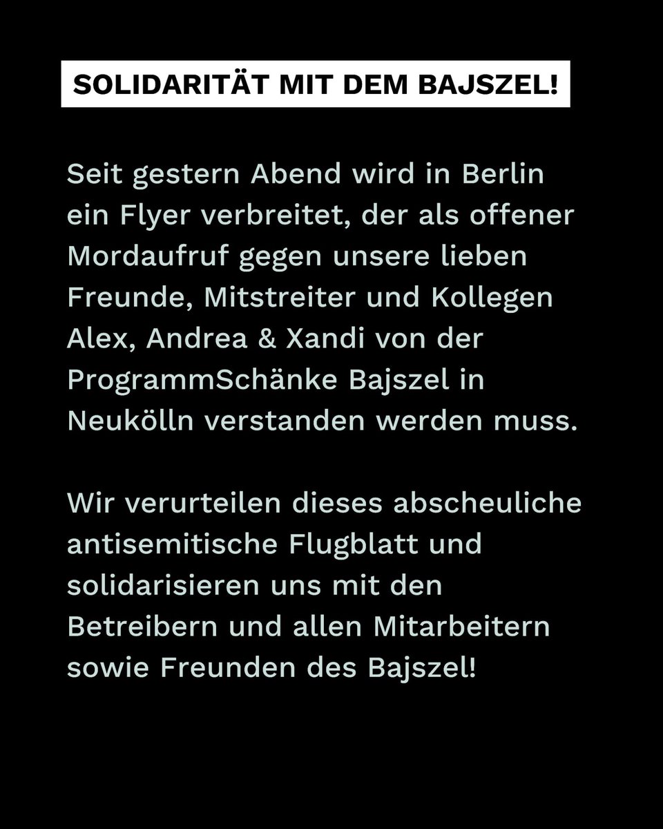 Volker_Beck's tweet photo. Solidarität mit dem @BajszelP98518! 
Stoppt den antizionistischen Mob! https://t.co/8xrhLqf6EF