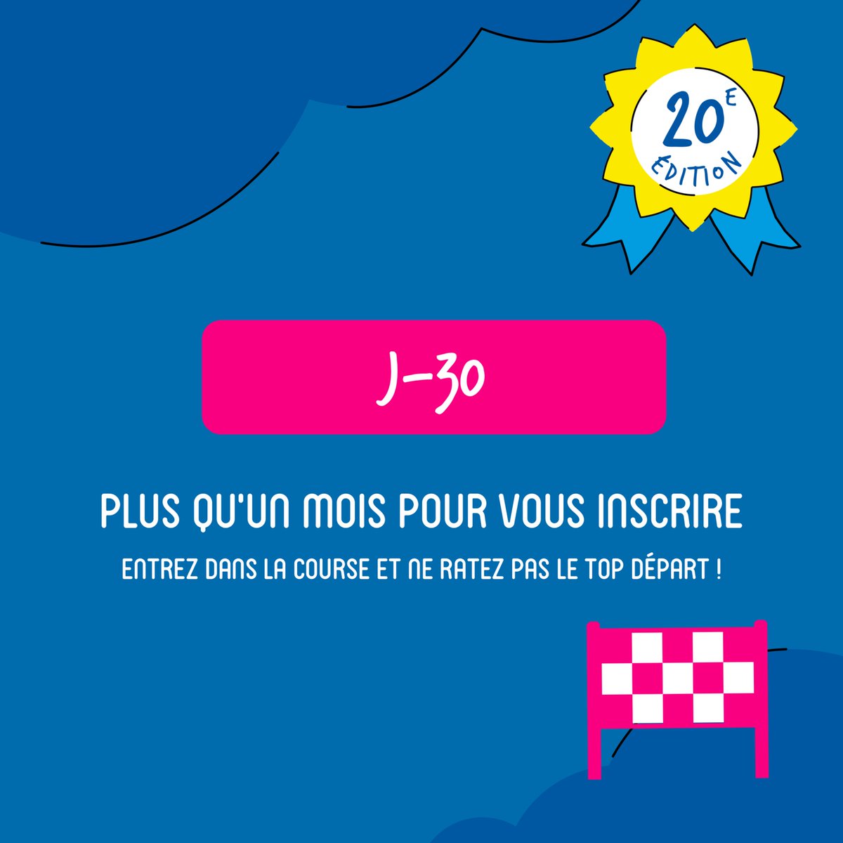 CourseEnCours's tweet image. ⏳ J-30 avant les fin des inscriptions pour la #CourseEnCours !

Professeurs, établissements : il est encore temps d’inscrire vos élèves,👉 La ligne de départ approche.

course-en-cours.com/inscription/

#Innovation #TopDépart