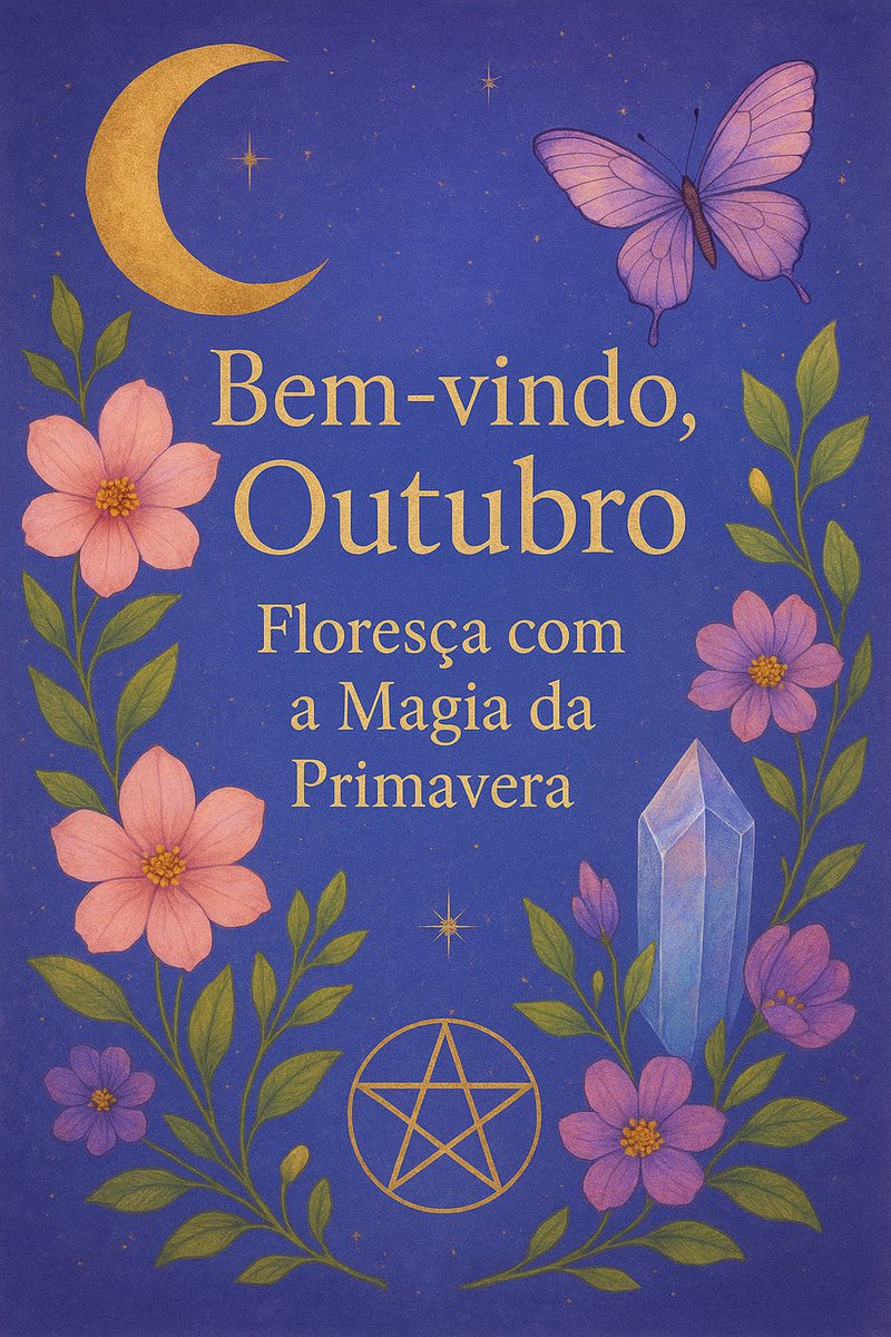 Outubro chegou! 🌸🌙
Floresça com a magia da primavera e deixe a energia do mês guiar seus passos. 💜🔮