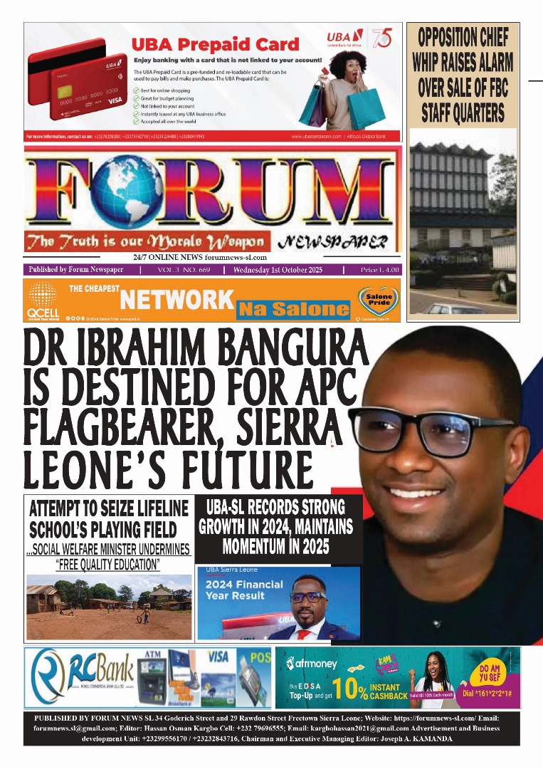 FORUM NEWS 1 OCTOBER, 2025

forumnews-sl.com

forumnews-sl.com/home-2/ 

forumnews-sl.com/home-3/ 

forumnews-sl.com/home-4/ 

forumnews-sl.com/home-5/ 

forumnews-sl.com/home-6/