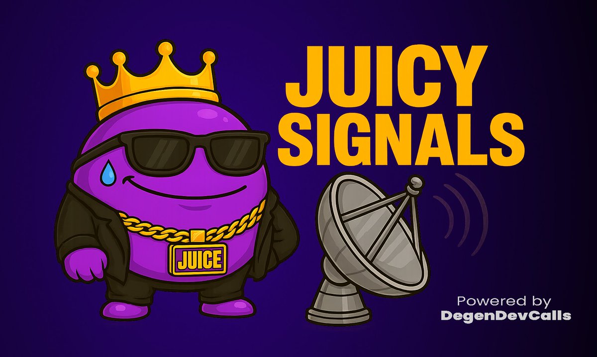 🚨🧃 5 Days FREE 🚨

JuiceBot just dropped Juicy Signals 📡
High hit-rate token calls, delivered straight to your bot.

Every new &amp; current user gets 5-days of full access, on us.

No excuses, just alpha. Try it out today!
👉 linktr.ee/juicetradingbot