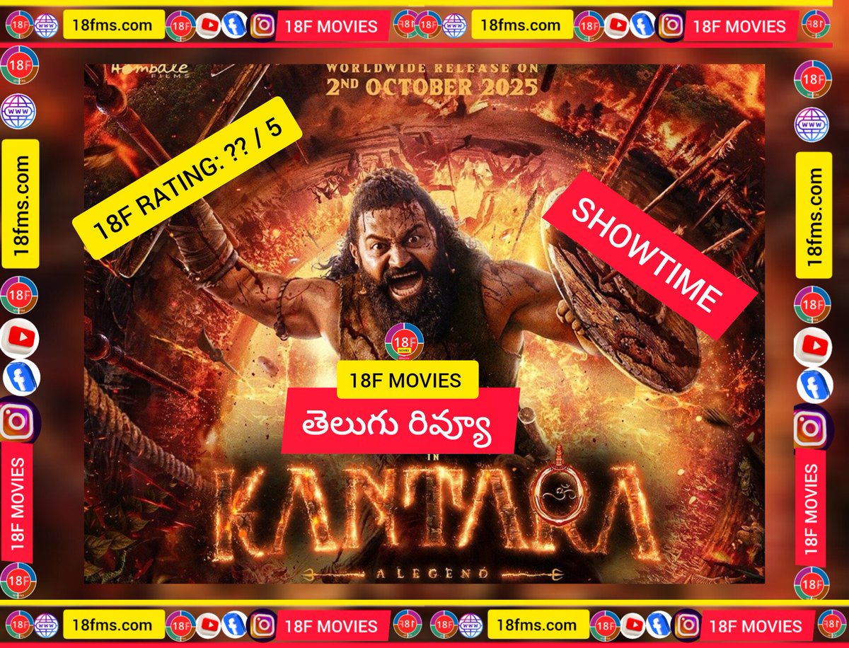 Single00777's tweet image. #Showtime Spl Premier in #PrasadImax Hyd with Telugu Media 
#KantaraChapter1review #కాంతారరివ్యూ soon in #18fms 
#Kantara @hombalefilms @KantaraFilm @shetty_rishab @VKiragandur @ChaluveG @rukminitweets @gulshandevaiah  @AJANEESHB @Banglan16034849 @PragathiRShetty @HombaleGroup