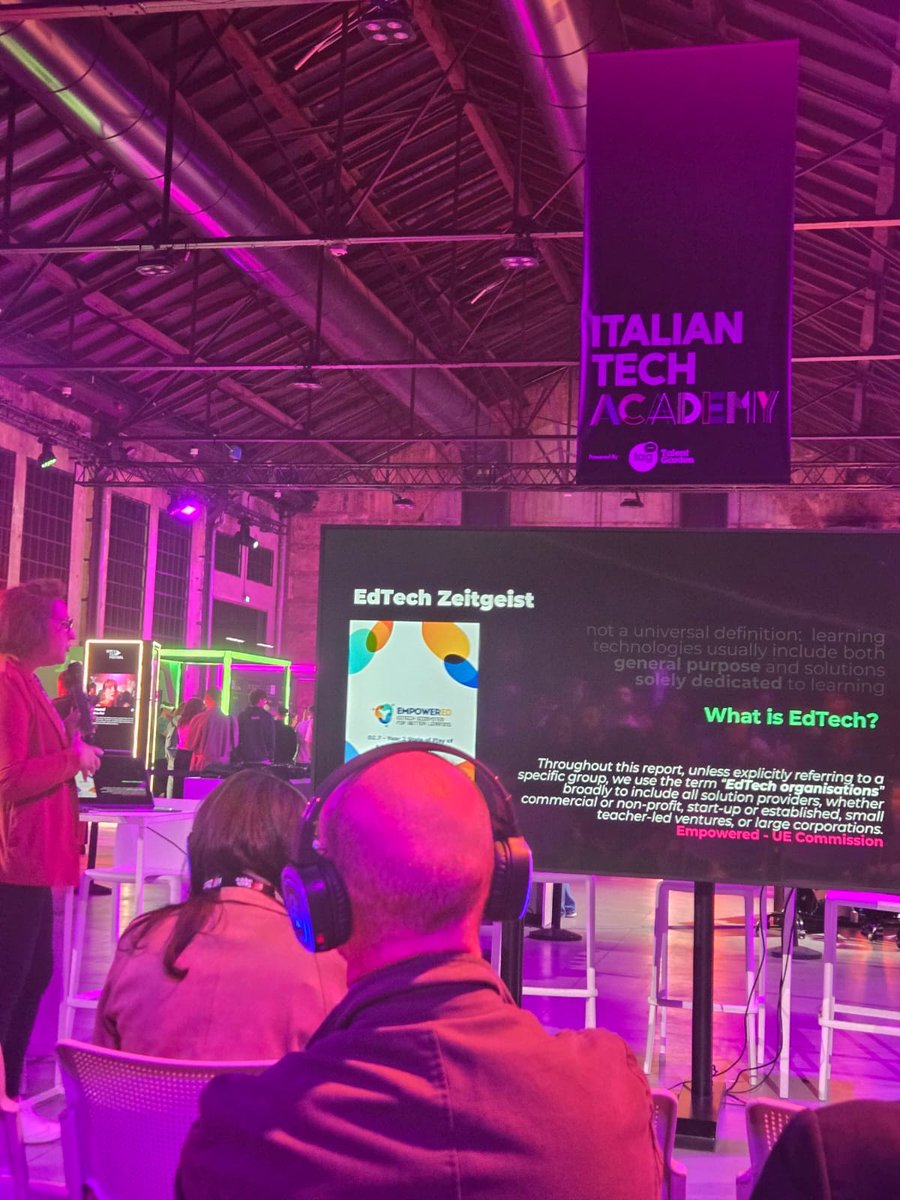 WhoTeachST's tweet photo. 👉 Oggi il nostro CEO Francesco Epifania partecipa all'Italian Tech Week a Torino.

 Il nostro #CEO è sul campo per incontrare founder, investor e partner, condividere casi d’uso di AI, e scoprire nuove collaborazioni. https://t.co/OGpjS6nf50