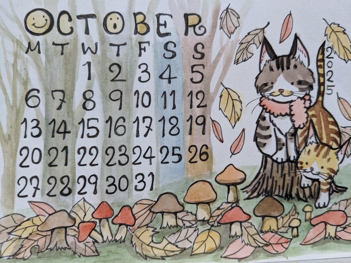 Hello October! 🍄🍄‍🟫🍂
 ＃pasericat 🐈🐈