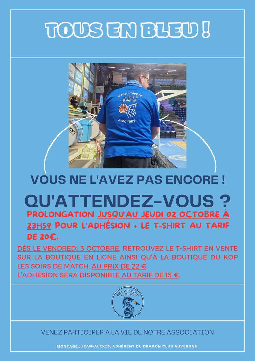 jean03200's tweet photo. J'encourage la @jav_basket avec rage 🔥 

@DragonAuvergne https://t.co/L8cIKI7G0C