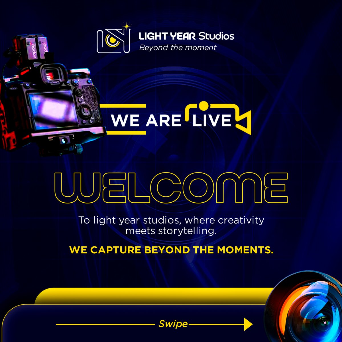 LightYearstudio's tweet photo. Beyond the moment, into the story.
At Light Year Studios, we capture, create &amp; bring visions to life. 

Swipe this thread to see what we do best
#LightYearStudios https://t.co/NifiHAydD8