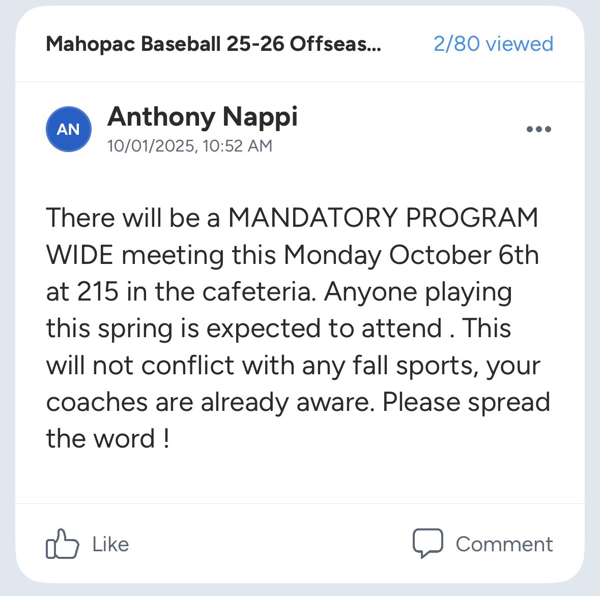 Mahopac Baseball tweet media