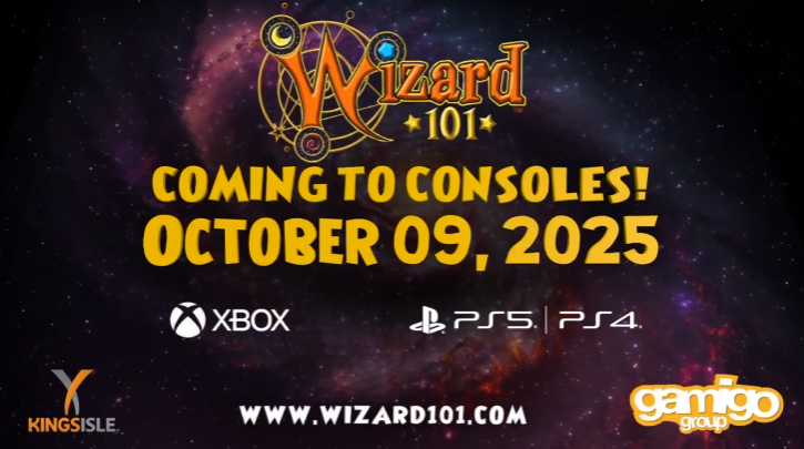 theatmoplex's tweet photo. KingsIsle has announced that Wizard101 Console will release for Xbox and Playstation consoles on October 9th, 2025. Nintendo Switch release has been pushed back to a later date.

More details:
https://t.co/tQRfAKpPkM https://t.co/y2N1DcQePG