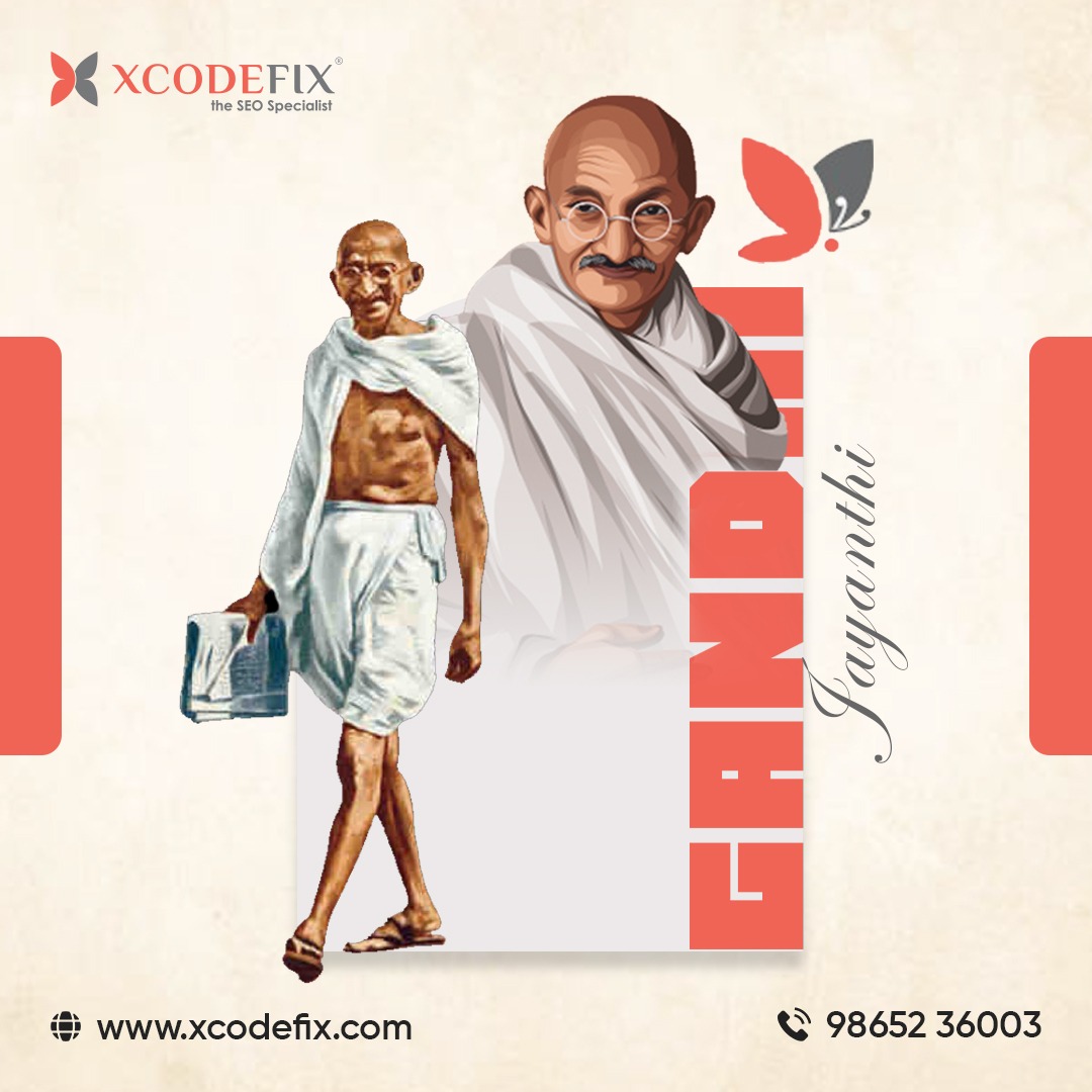 xcodefix's tweet image. 🙏✨ Gandhi Jayanthi ✨🙏

Small, consistent steps create big impact 🌱—just like SEO, which builds steady visibility, trust &amp;amp; long-term growth 📈🌐

🚀 Honor persistence. Choose strategies that last!
Grow with Xcodefix – The SEO Specialist 💡
#seo #gandhijayanthi #xcodefix
