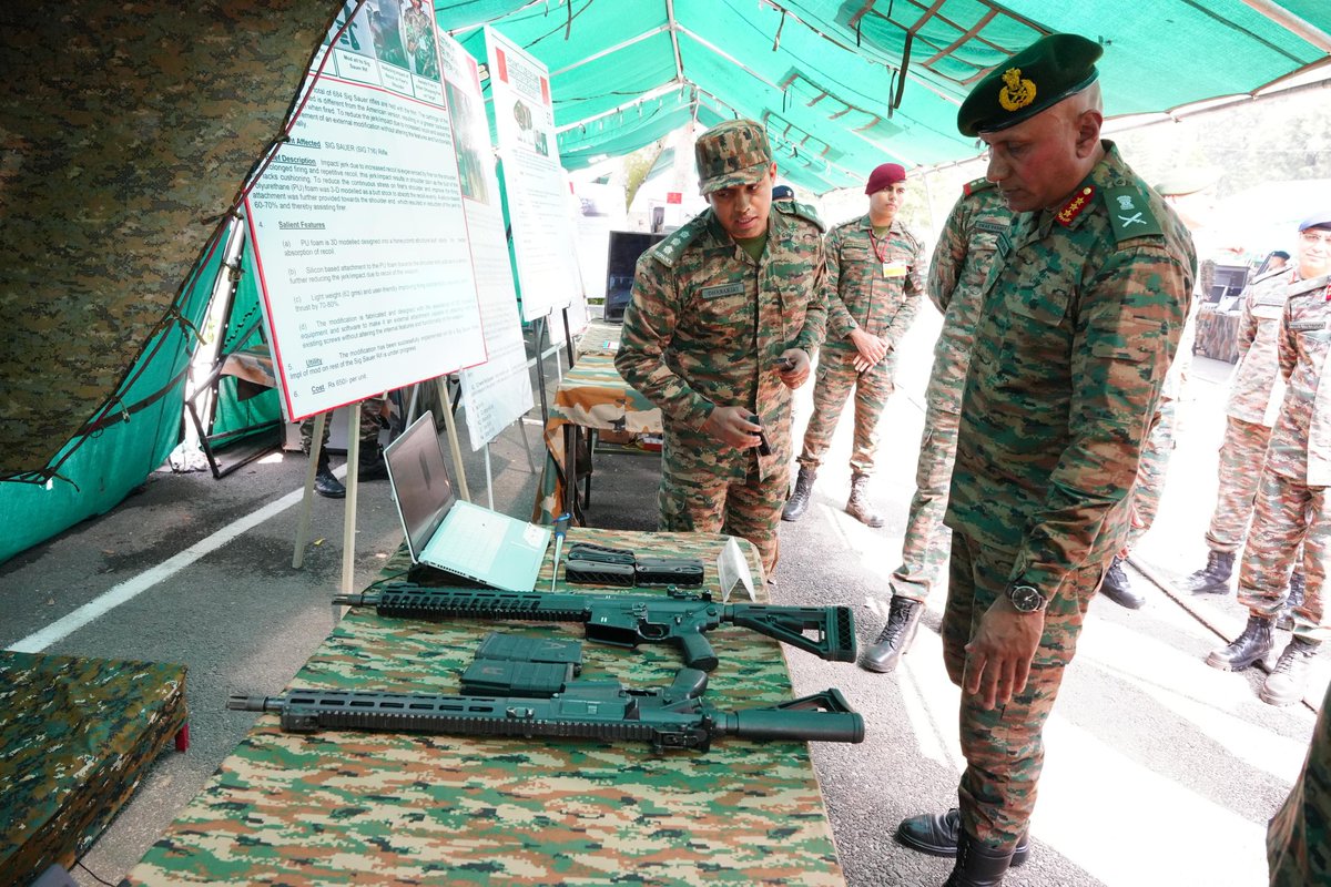 NorthernComd_IA's tweet image. Lt Gen Pratik Sharma, #ArmyCdrNC, interacted with participants of the #NorthernCommand Idea &amp;amp; Innovation Competition, appreciating their creativity, problem-solving approach and commitment to operational excellence. He encouraged continued innovation for future-ready solutions.…