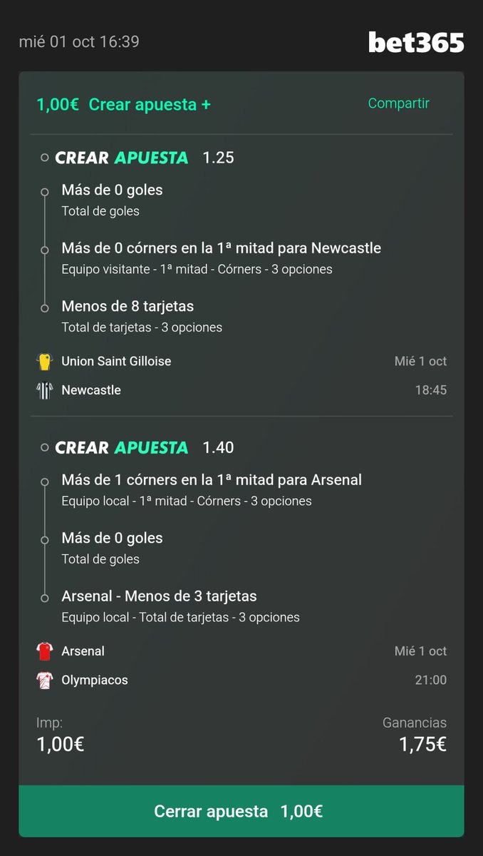 JVB Sports Bets: buscamos valor seguro en mercados simples, combinando estadísticas y estilos de juego.

#OlympiacosFC #arsenal <a href="/Pickeando_web/">PICKEANDO</a>