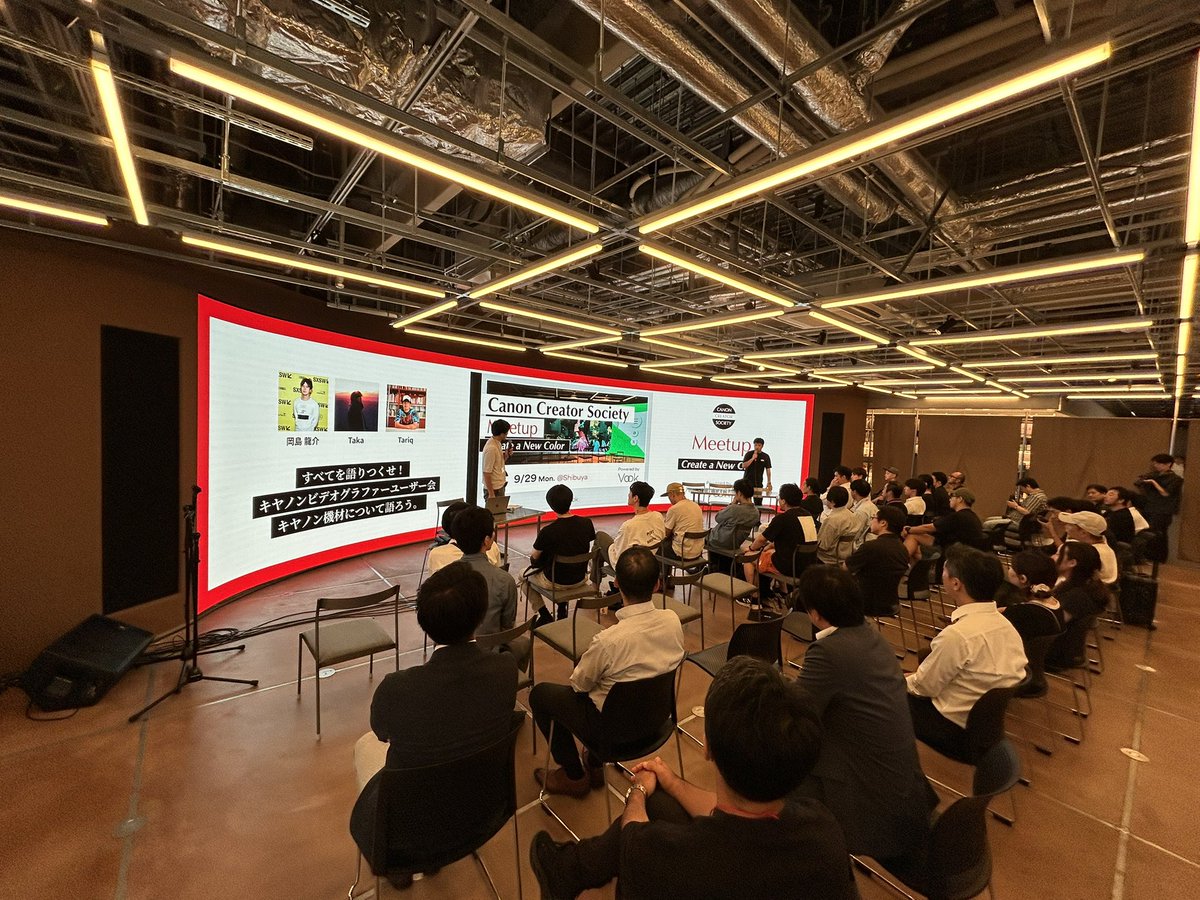 Canon Creator Society Meet up というイベントで登壇しました。「空白のタイトル」
の宣伝時間も作って頂き映画の裏話もさせて頂きました。徐々に露出を増やしていきたいですね！