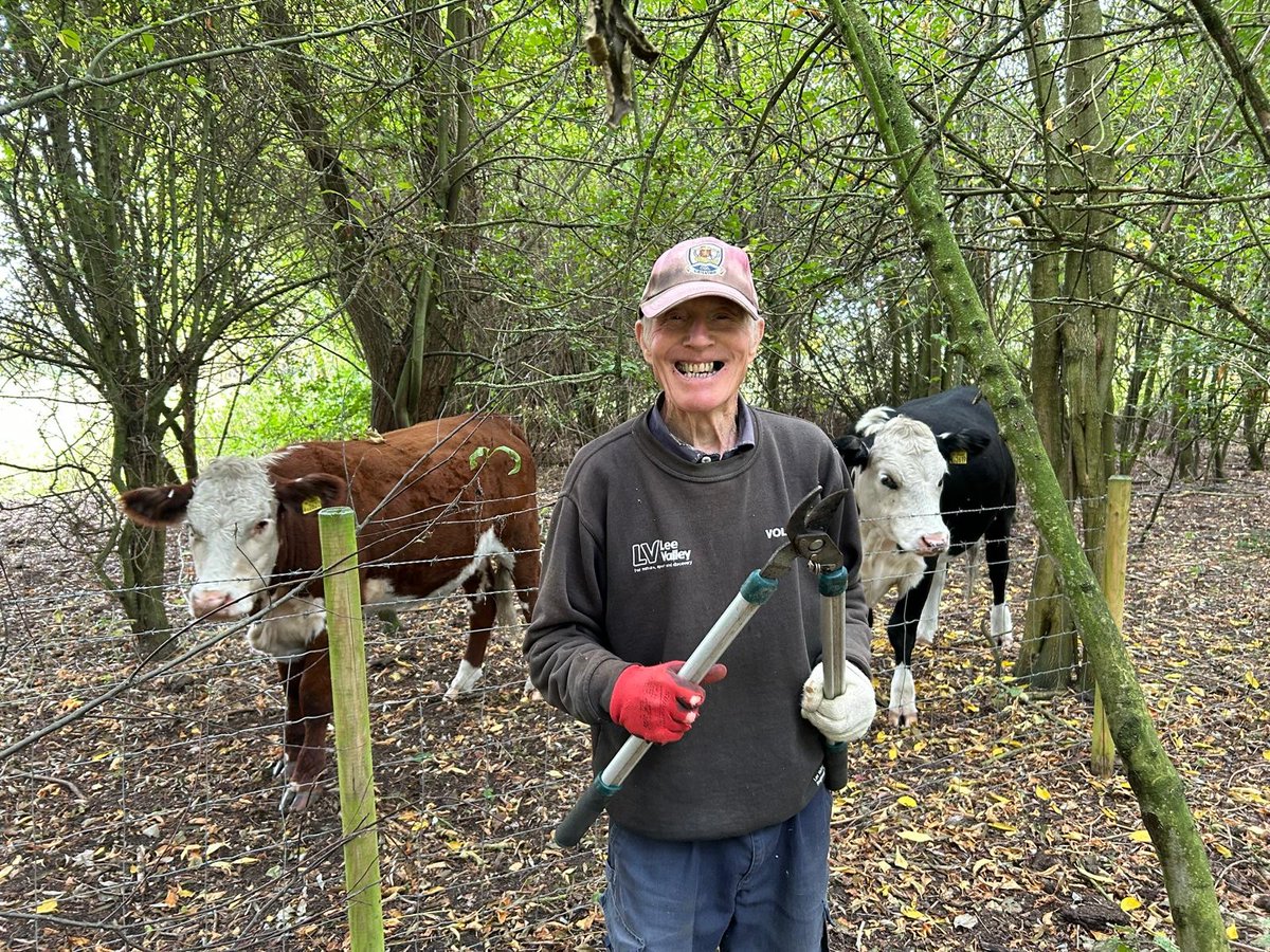 Martin and the other conservation volunteers had a great day at <a href="/LeeValleyPark/">Lee Valley Park</a>  Cornmill Meadows Dragonfly Sanctuary today! Thank you for all of your help. I am glad the cows came to say hello.