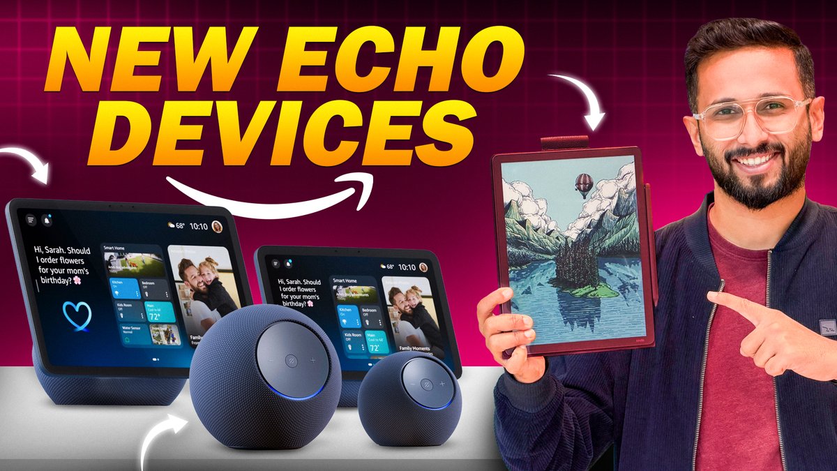 digitindia's tweet image. Amazon just wrapped its September 2025 hardware event in NYC! From Alexa+ to Echo Dot Max, Echo Show 11, Kindle Scribe Colorsoft and more, Here’s everything new. 

Check out our full hands-on video here- youtu.be/sk2d-D_3lYo

#AmazonEvent #Alexa #EchoDevices