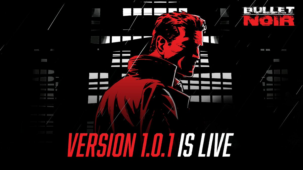 BulletNoir_game's tweet photo. Version 1.0.1 is live!

They say revenge is best served cold… and without bugs. 🔫

This update squashes several issues to make your experience smoother and sharper.

Read the patch notes on Steam 👇
https://t.co/4Sz6JDPDXR

#indiegame #wishlistwednesday https://t.co/lbc45sRCTr