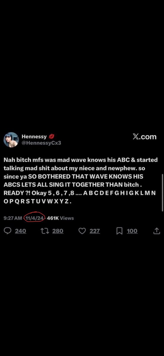 MikiaWallace's tweet photo. @lilduval So we're all going to act like Cardi B hasn't been bad mouthing people's kids for years?  Both her and her sister Hennessy were sneak dissing Papa bear on X last year. But as soon as Nicki Minaj does the same thing now it's a problem. https://t.co/74X2QDSumB