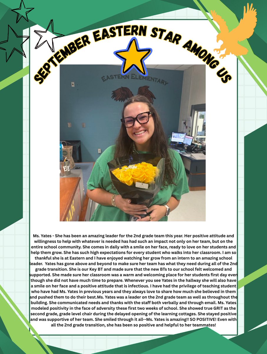 Congratulations to our September Star Among us.