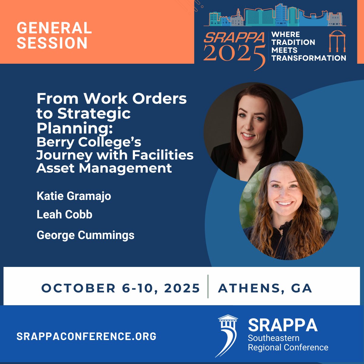 theSRAPPA's tweet photo. from work orders to strategic planning. Berry College's journey with Facilities Asset Management.
SRAPPA 2025 Conference
https://t.co/m4eo8347lv
#facilitiesmanagement #facilitydirector https://t.co/AcTN4LXyiG