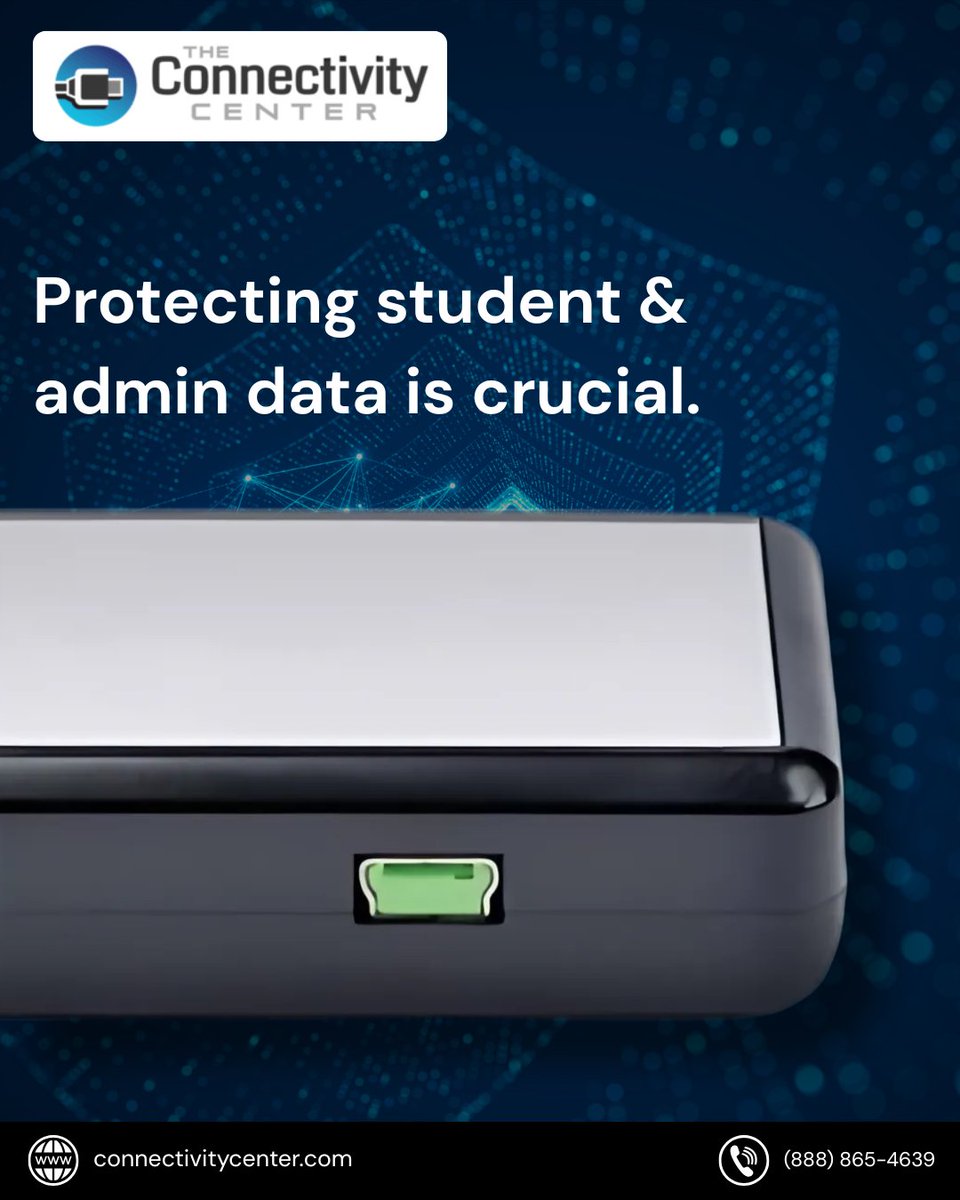 Protecting student &amp; admin data is crucial. 🏫🛡️
Dedicated security for institutions! Get USB Port Blockers for Schools &amp; Lockable Flash Drives for Businesses.
Secure your institution. Shop now: connectivitycenter.com 
#USBLocking #DataProtection #EducationalTech