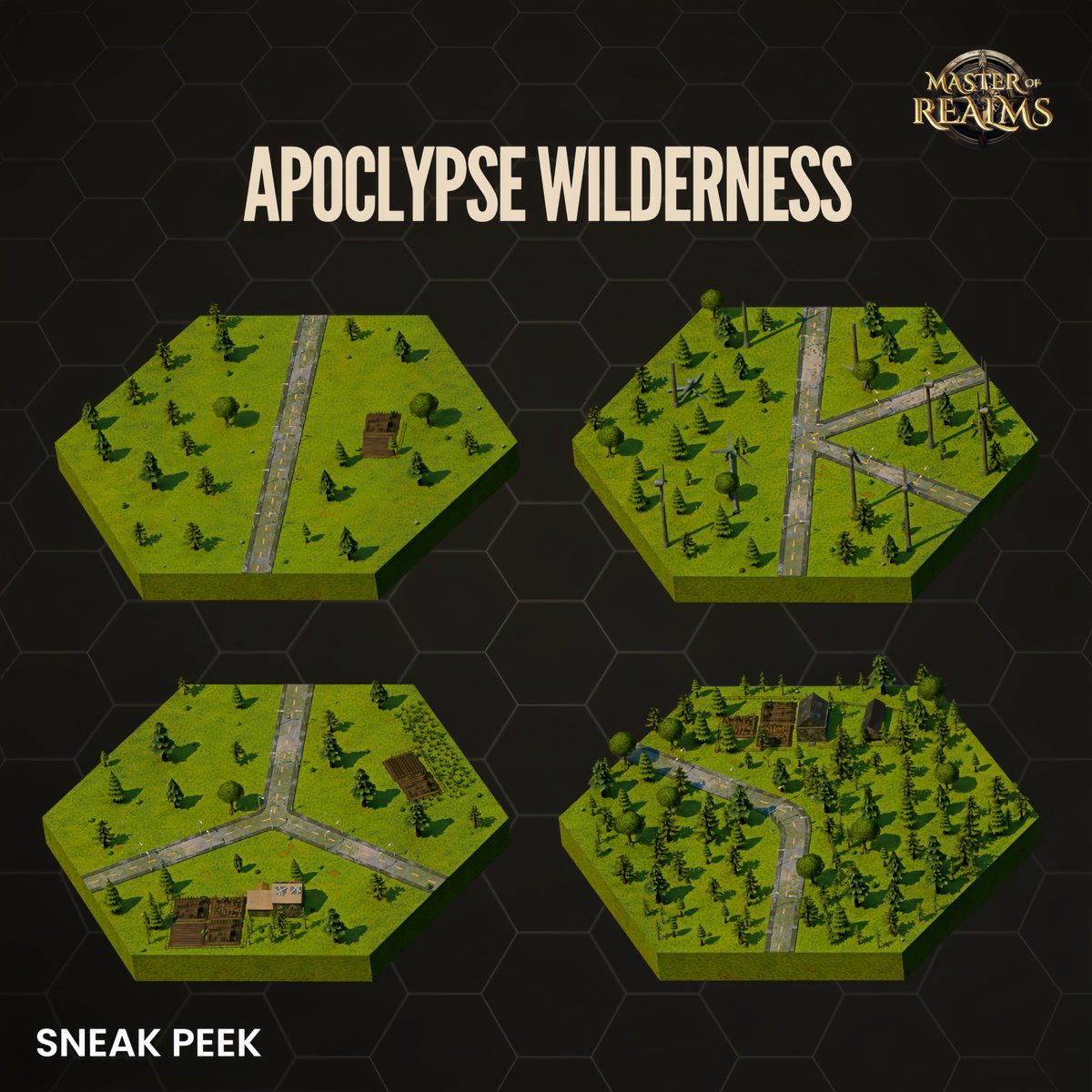 MasterofRealm's tweet image. 🌎Sneak Peek - Apocalypse Tiles
Explore the Apocalypse Wilderness, Suburban & City tiles in Master of Realms. Build, survive & conquer the post-apocalyptic world. 🪄
Join our Discord to stay updated - discord.com/invite/EZtdftk…
#masterofrealms #sneakpeek #fantasymap #dnd…