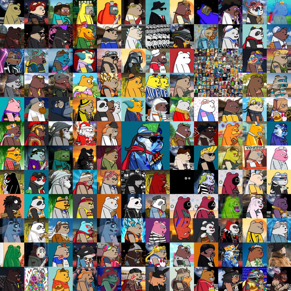 Just a reminder of how awesome the Superrarebears collection is on  #multiversX 

All hand drawn, over 500 traits!

Check out these Ultras 👇 

Still love looking at them after almost 4 years!