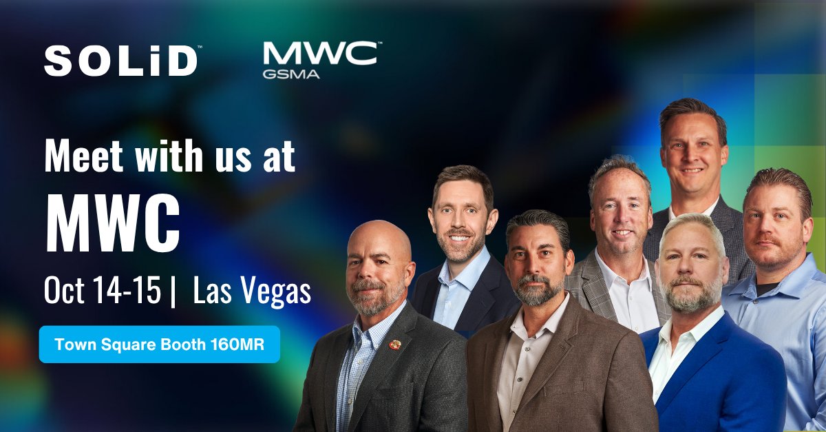SOLiDUSA's tweet image. TEAM @SOLiDUSA is looking forward to meeting with our partners at #MWCLV and revealing new additions to our ALLIANCE #DAS, #ORAN solution development, and an entirely new product line to serve the #Middleprise!

#MWC25