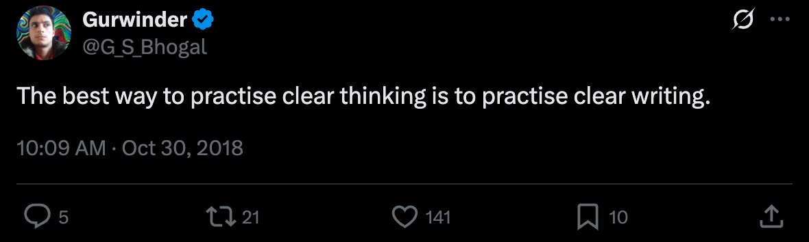 justinowings's tweet image. This is the unrecognized (so far) problem with AI writing.

AI-generated writing takes a shortcut to avoid the pain the writer needs to go through to clarify their thinking.

Worse, AI writing tends to adopt the muddy, heavy rhetoric of popular, people-made writing (the stuff it…