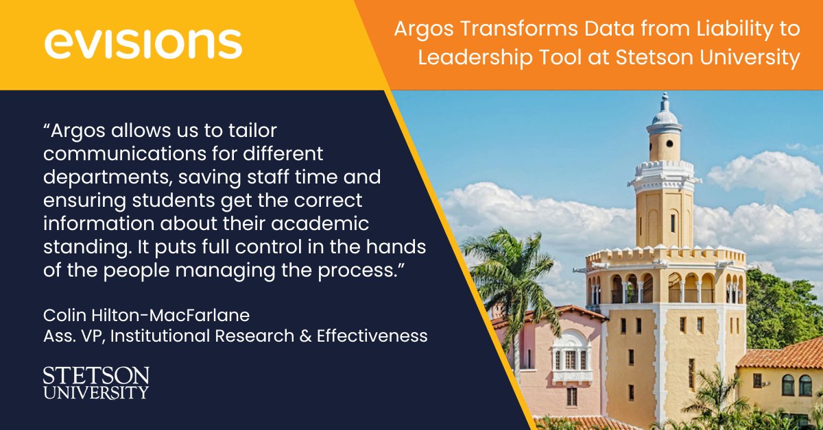 Stetson University turned to Argos to eliminate siloed Excel systems, improve accuracy, and empower teams with reliable, centralized data. The result? Faster decisions, streamlined communications, and a culture built on data-driven action. ow.ly/K0JA50X3WU1