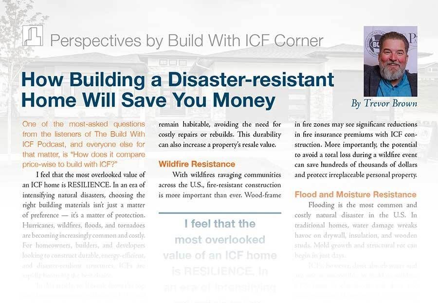 In this article, we’ll break down the top five disaster-resistant qualities of ICFs and explore how this modern building method isn’t just about resilience — it’s also a smart long-term investment. More here: icfmag.com/2025/08/how-bu…