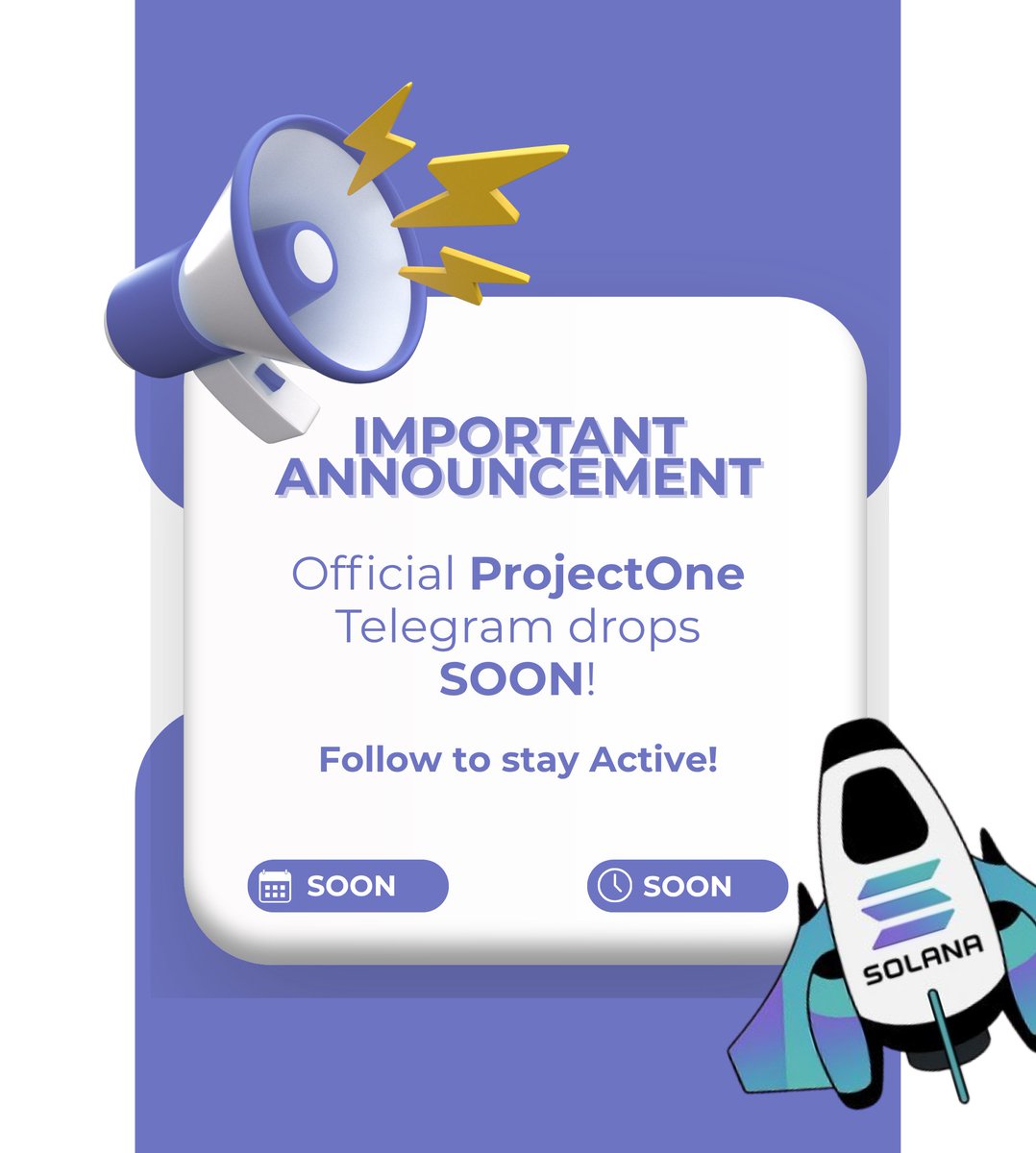 ProjectOneSol's tweet image. 🚨 $ProjectOne Fam, incoming: 

Official ProjectOne Telegram drops SOON! Exclusive alphas, founder AMAs e.t.c. 

No more FOMO, get in early for OG roles &amp;amp; $ProjectOne surprises. 

Who&apos;s ready to pump this to $50K MC? 📷🔥