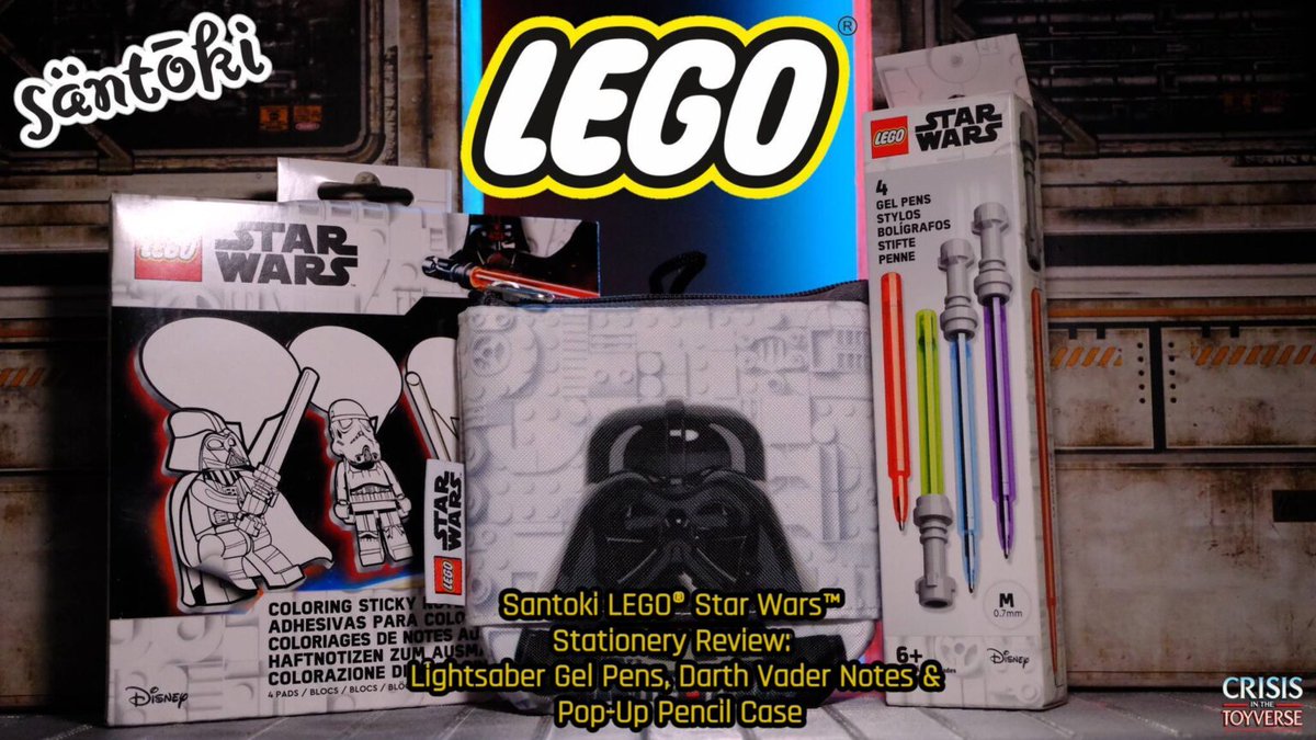 #HappyWednesday! @BoboFnMac is here to talk all about the Santoki LEGO® Star Wars™ Stationery Review: Lightsaber Gel Pens, Darth Vader Notes &amp; Pop-Up Pencil Case! <a href="/LEGO_Group/">LEGO</a> #StarWars #collectibles #Lego ow.ly/LPlE50X4M5p